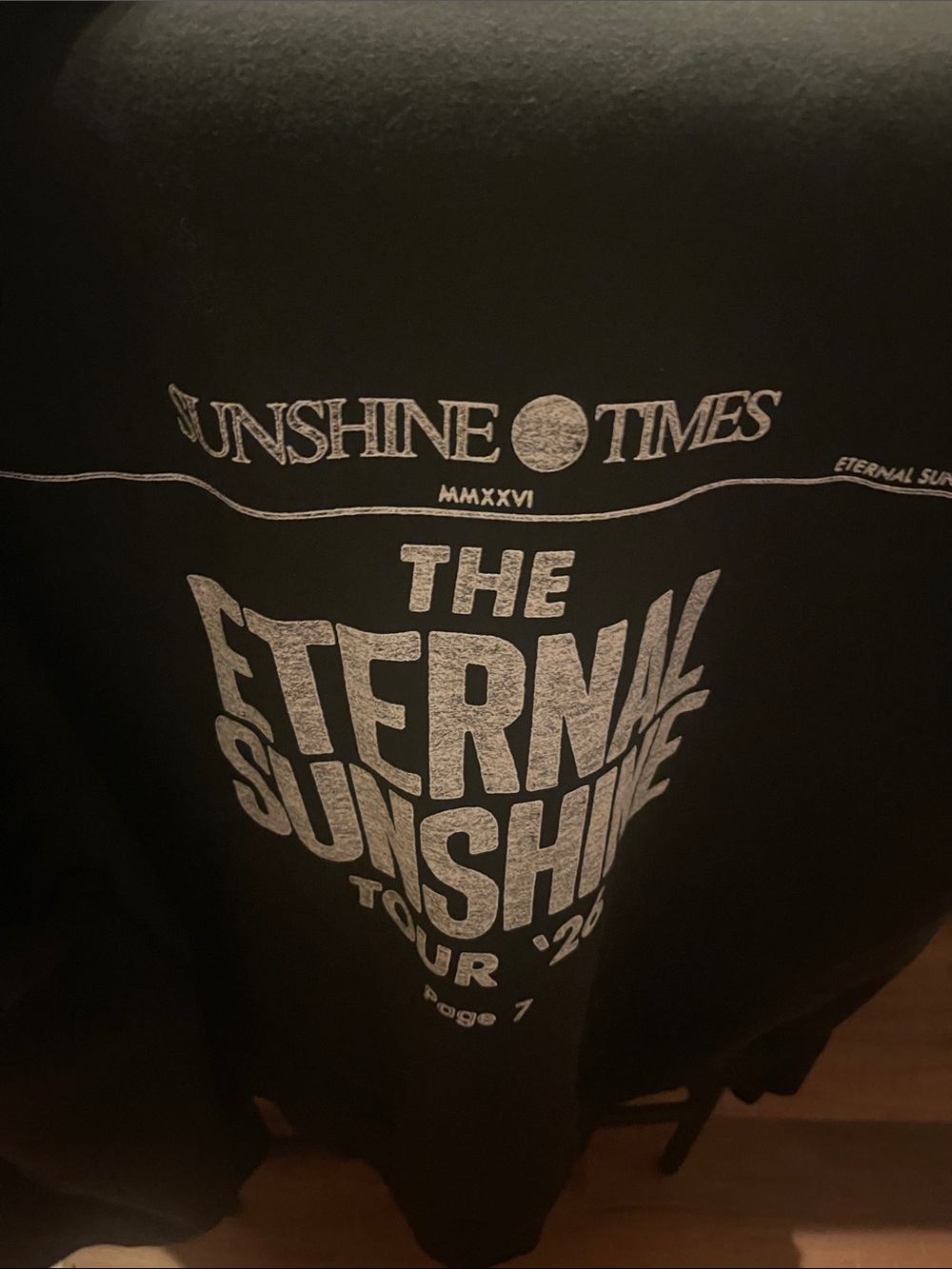 The Eternal Sunshine Tour '26 Black sweatshirt